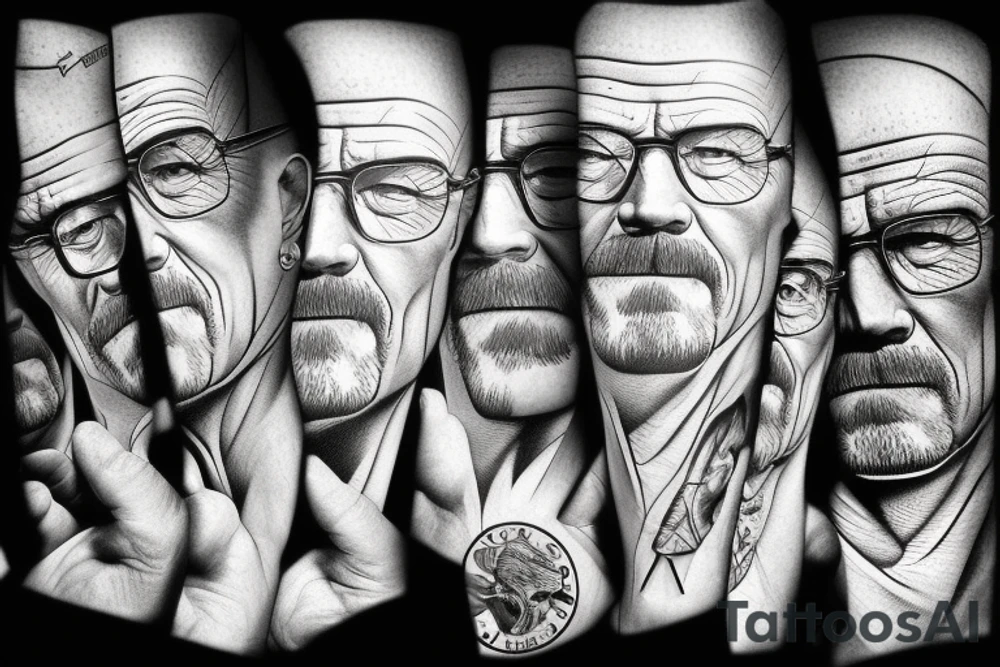 Walter white, posing tough tattoo idea