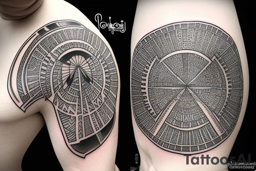 Egyptian pantheon battling tattoo idea