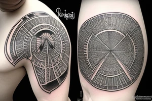 Egyptian pantheon battling tattoo idea