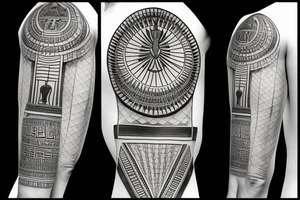 Egyptian pantheon battling tattoo idea