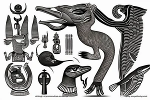 Egyptian god sobek tattoo idea