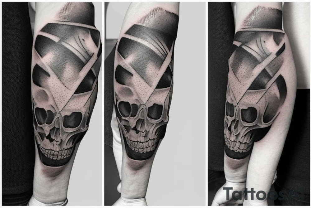 Hand bones as Pauldron tattoo idea