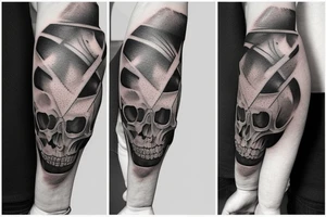 Hand bones as Pauldron tattoo idea