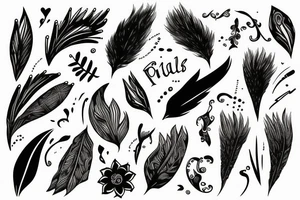 a quill tattoo idea