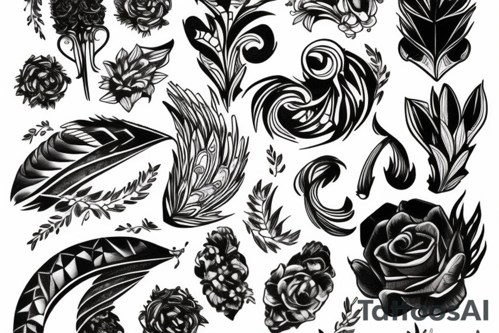 a quill tattoo idea