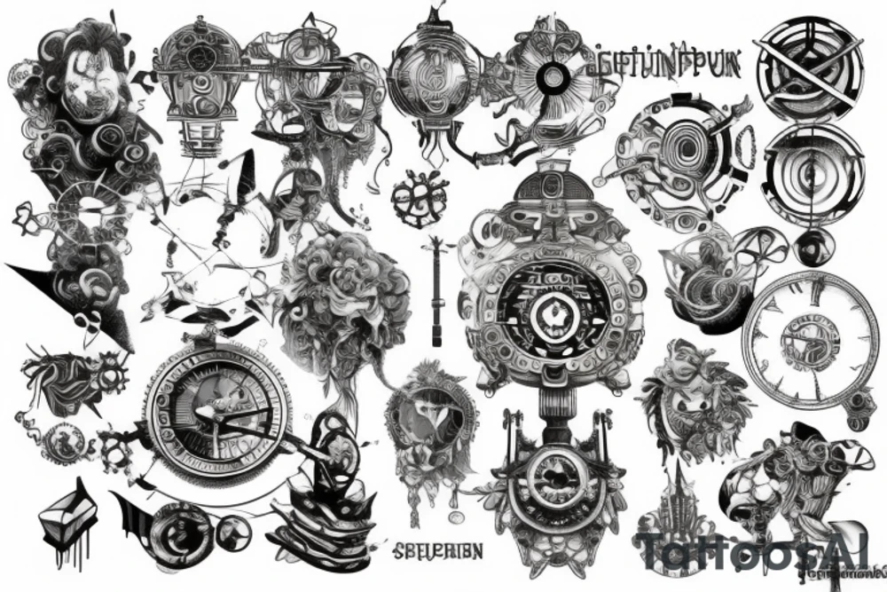 Steampunk god tattoo idea