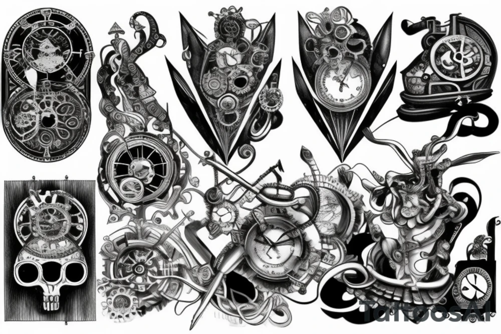 Steampunk god tattoo idea