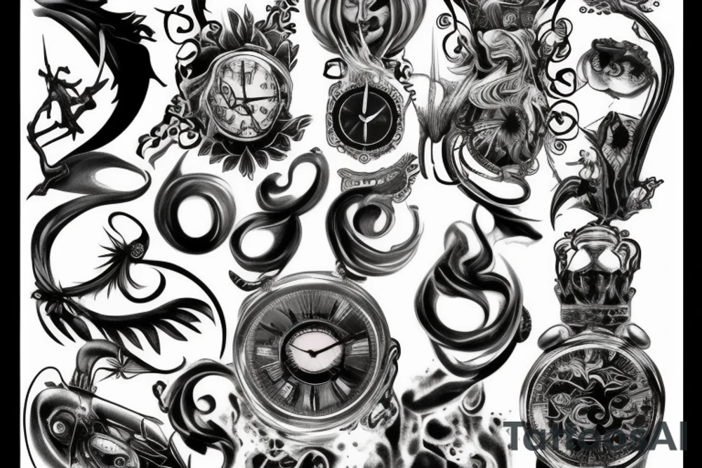 Passage of time tattoo idea