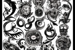 Passage of time tattoo idea