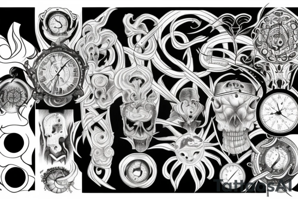 Passage of time tattoo idea