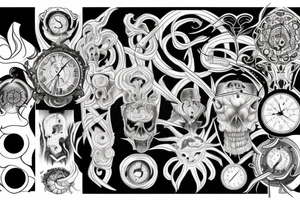Passage of time tattoo idea