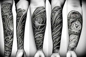 Passage of time tattoo idea