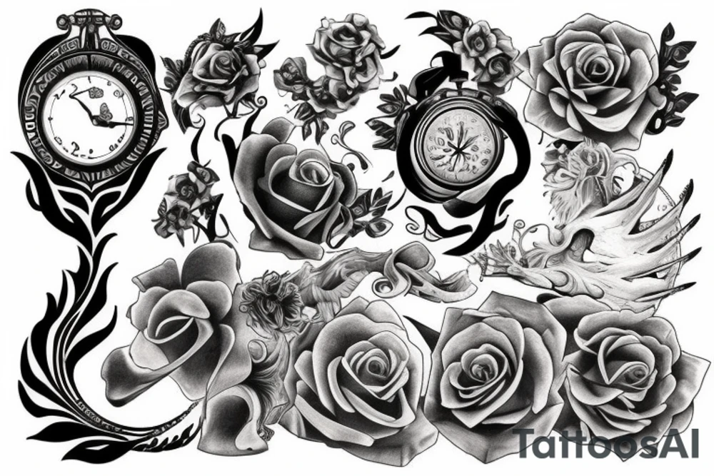 Passage of time tattoo idea