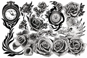 Passage of time tattoo idea