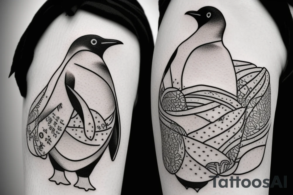 penguin tattoo idea