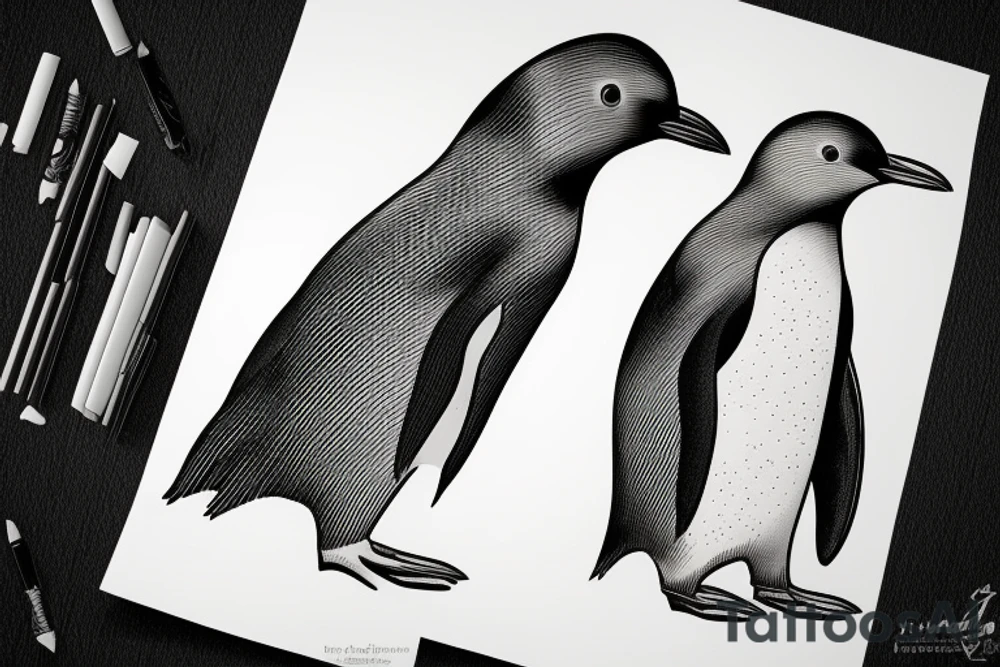 penguin tattoo idea