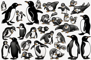 penguin tattoo idea
