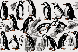 penguin tattoo idea