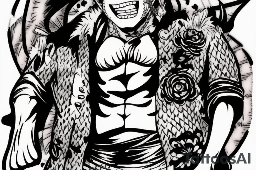 Doflamingo, one piece. tattoo idea