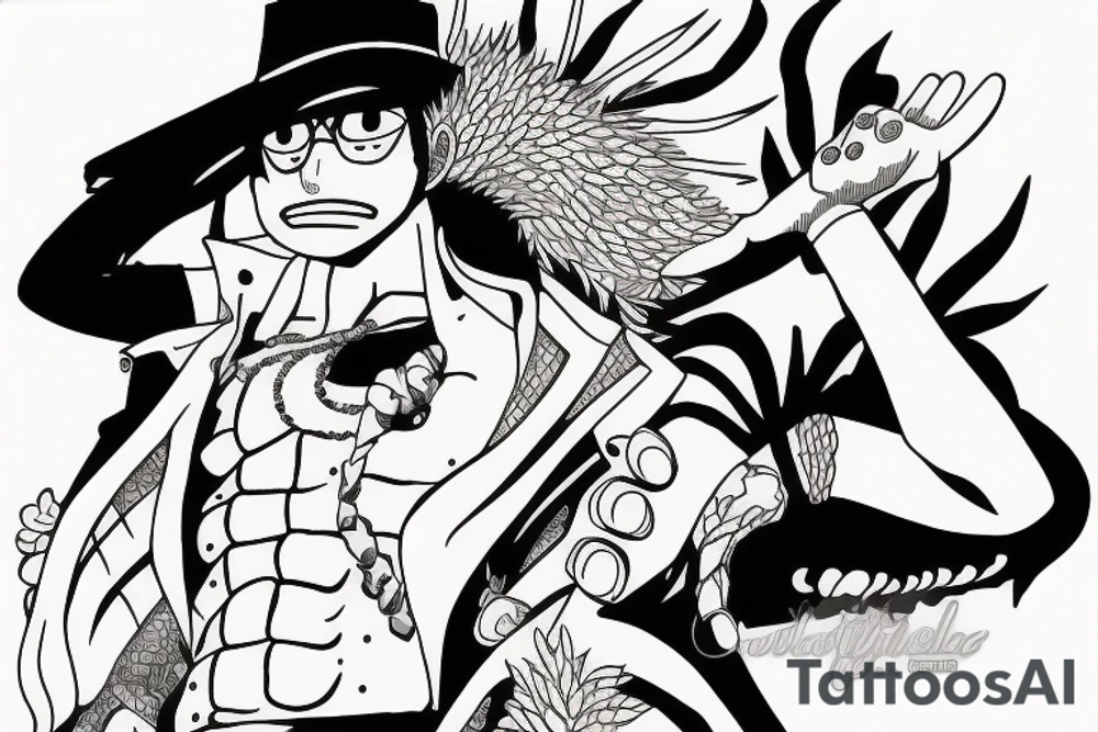 Doflamingo, one piece. tattoo idea