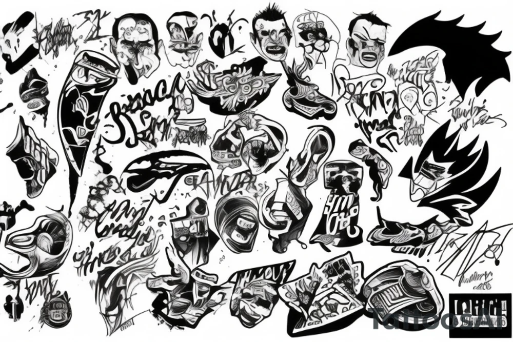 Bruce graffiti tattoo idea