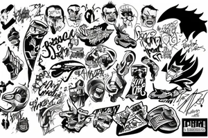 Bruce graffiti tattoo idea