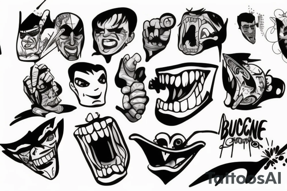 Bruce graffiti tattoo idea