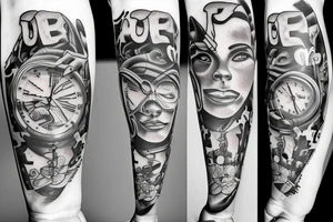 Crunching numbers tattoo idea