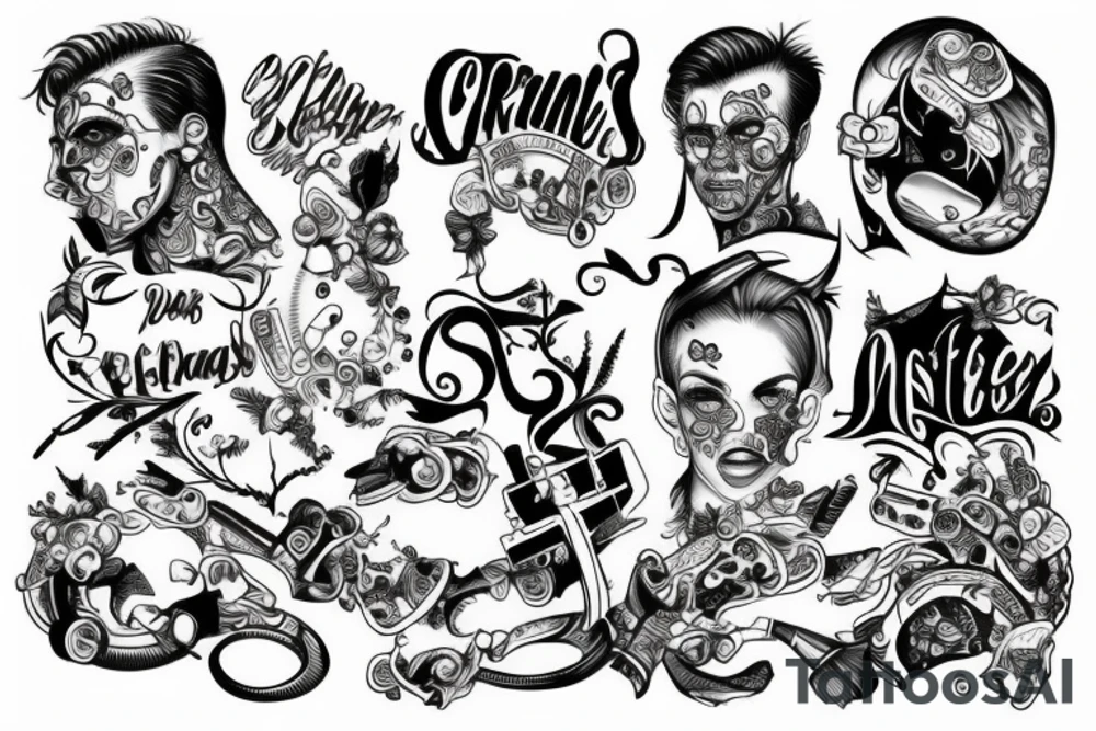 Crunching numbers tattoo idea