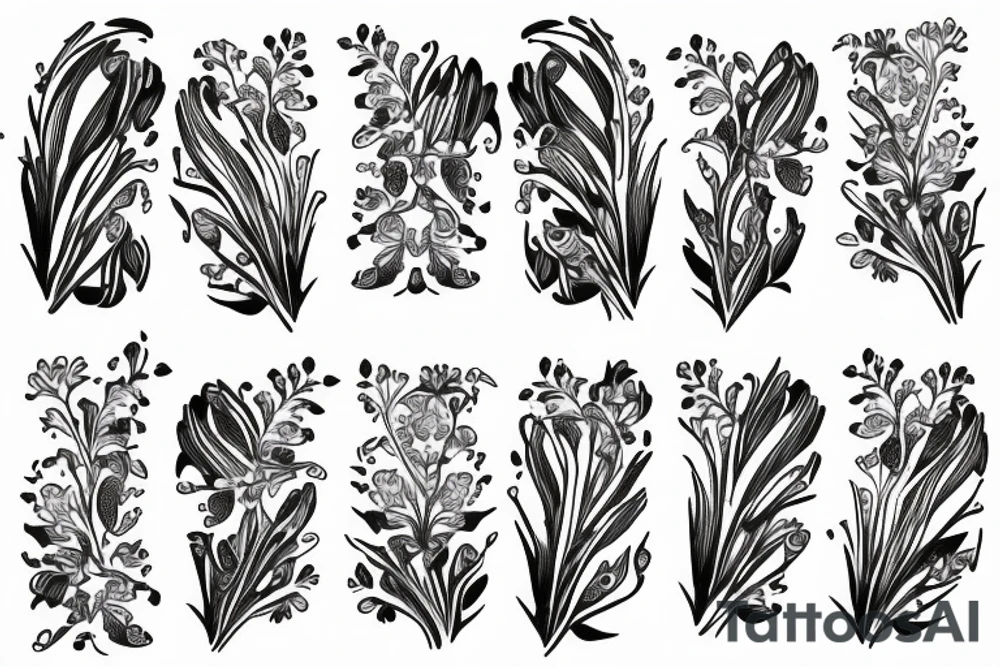 Floral Sleeve. Lily of the Valley tattoo idea