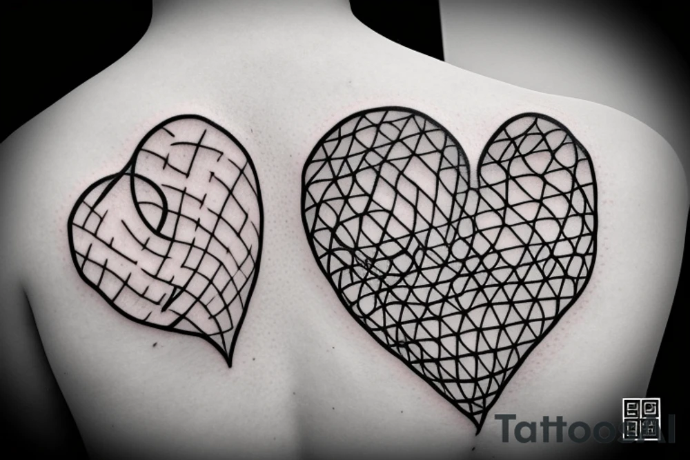 A  heart in a cage tattoo idea