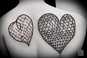 A  heart in a cage tattoo idea