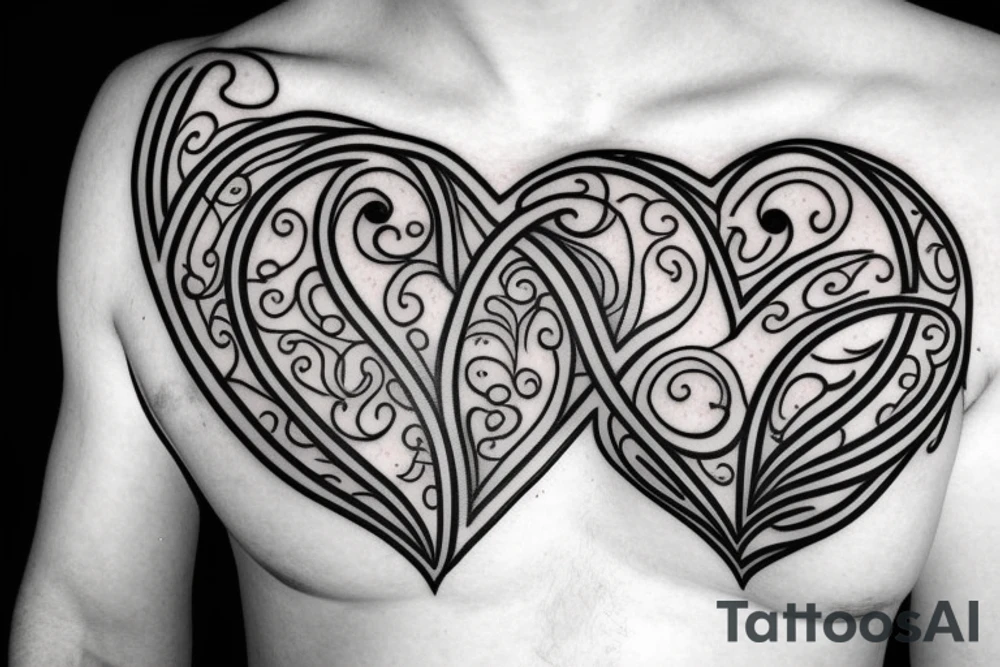 A  heart in a cage tattoo idea