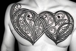 A  heart in a cage tattoo idea