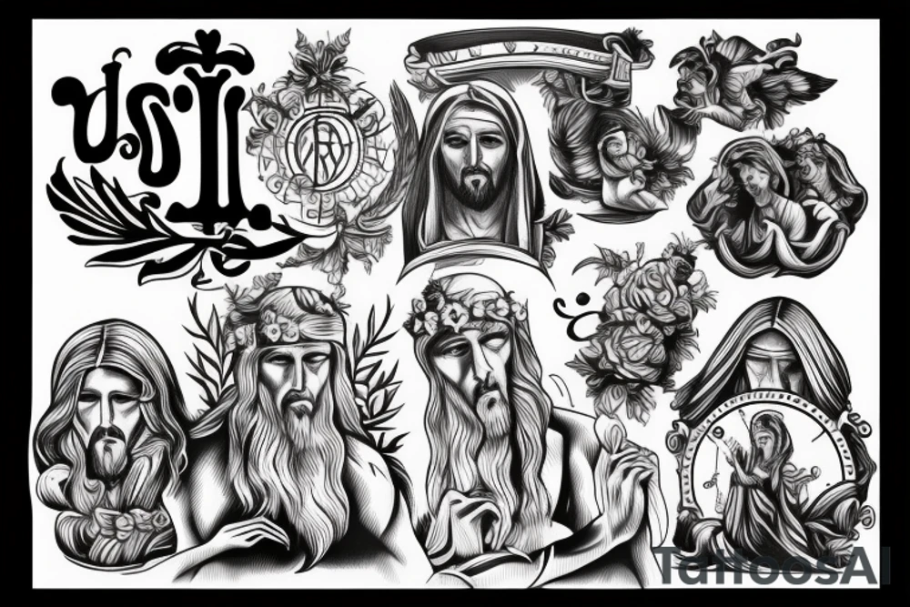 jesus christ cool tattoo idea
