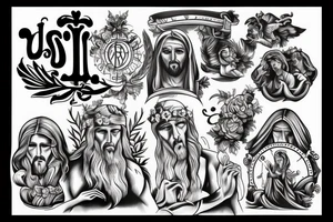 jesus christ cool tattoo idea