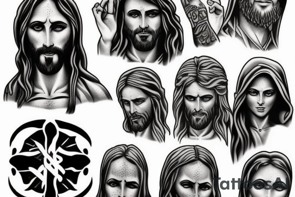 jesus christ cool tattoo idea