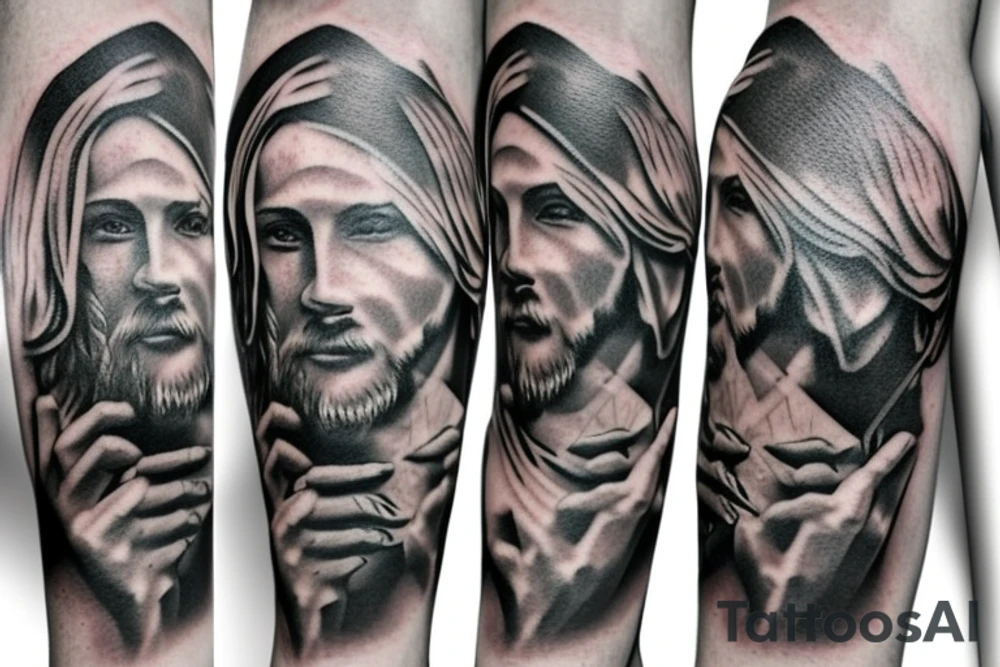 jesus christ cool tattoo idea