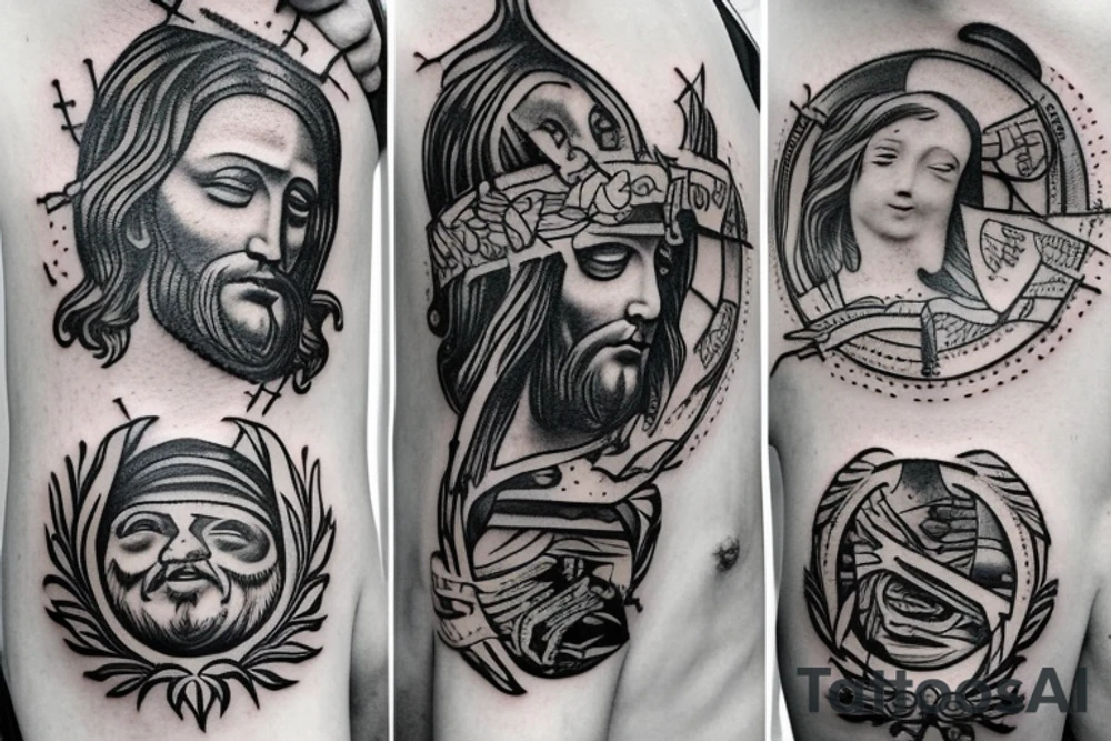 jesus christ cool tattoo idea