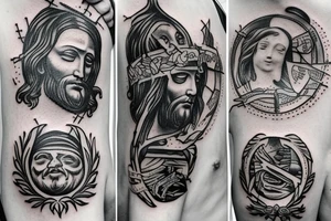 jesus christ cool tattoo idea
