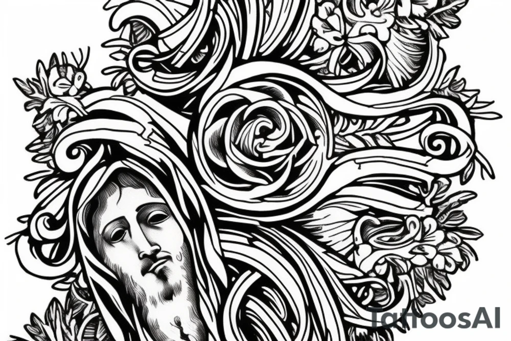 jesus christ cool tattoo idea