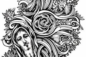 jesus christ cool tattoo idea