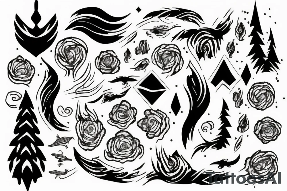 northern lights tattoo idea
