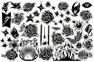 aurora tattoo idea