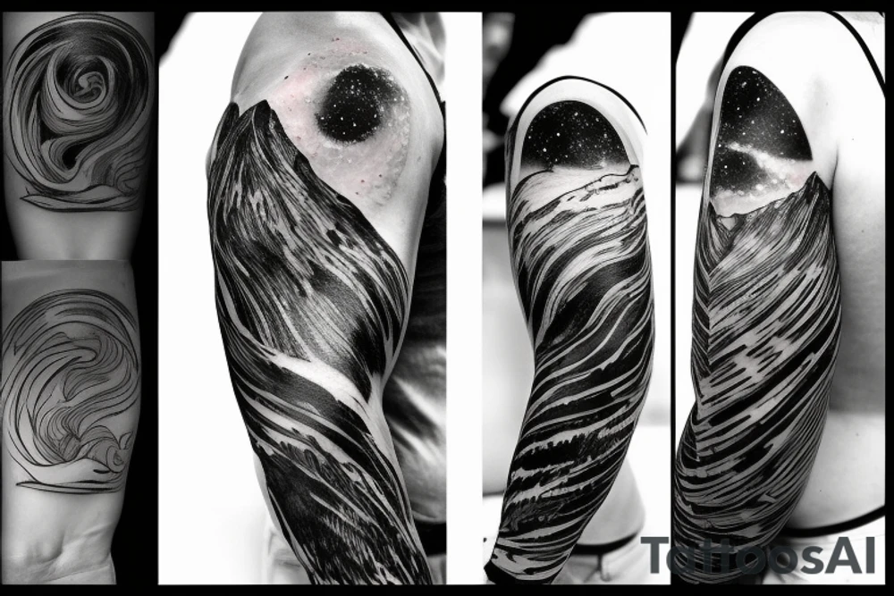 aurora borealis tattoo idea