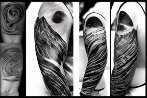 aurora borealis tattoo idea
