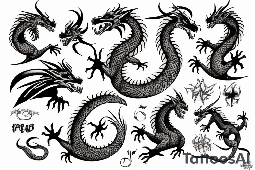 dragon tattoo idea