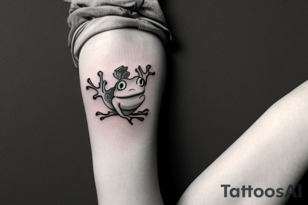 Smoking frog tattoo idea