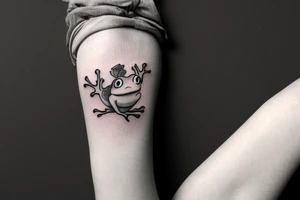 Smoking frog tattoo idea