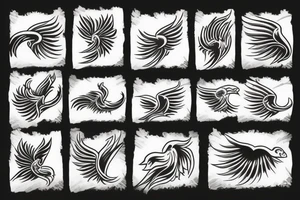 phoenix simple tattoo idea